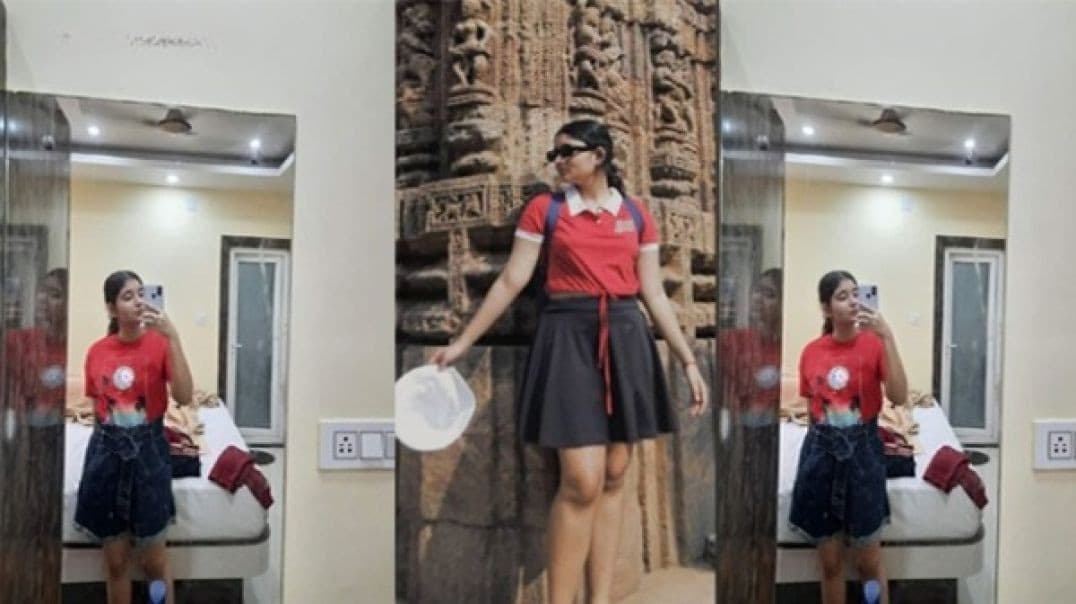 Beautiful Cute Girl Showing Her Amazing Figure