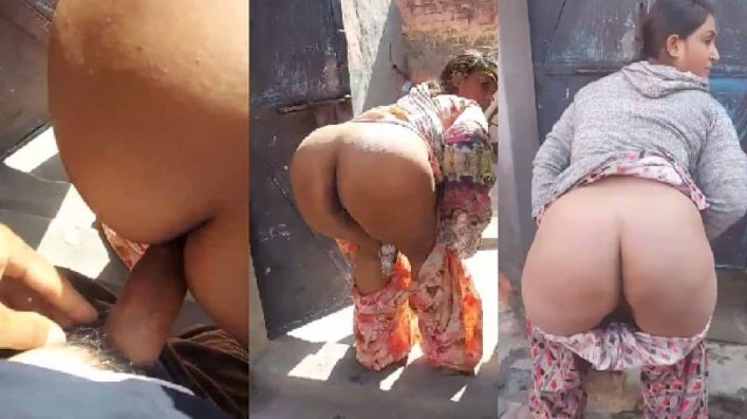 Desi Bhabhi Fucked Her Pussy Standing Outside the New House