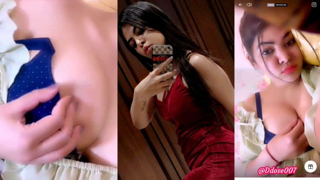 Famous Insta Influencer DEEPIKA BUTOLA Latest Premium TangoLive Playing with her Boobs