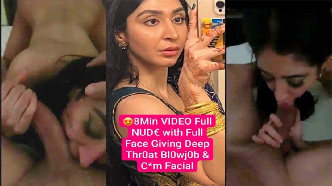 NRI Desi Girl Showing Her Perfect Body & Sucking Cock with Full Face