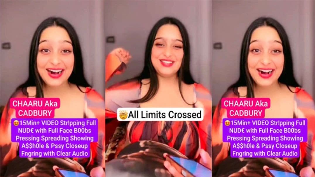 Famous Insta Influencer Chaaru Aka Cadbury Premium Nude Live