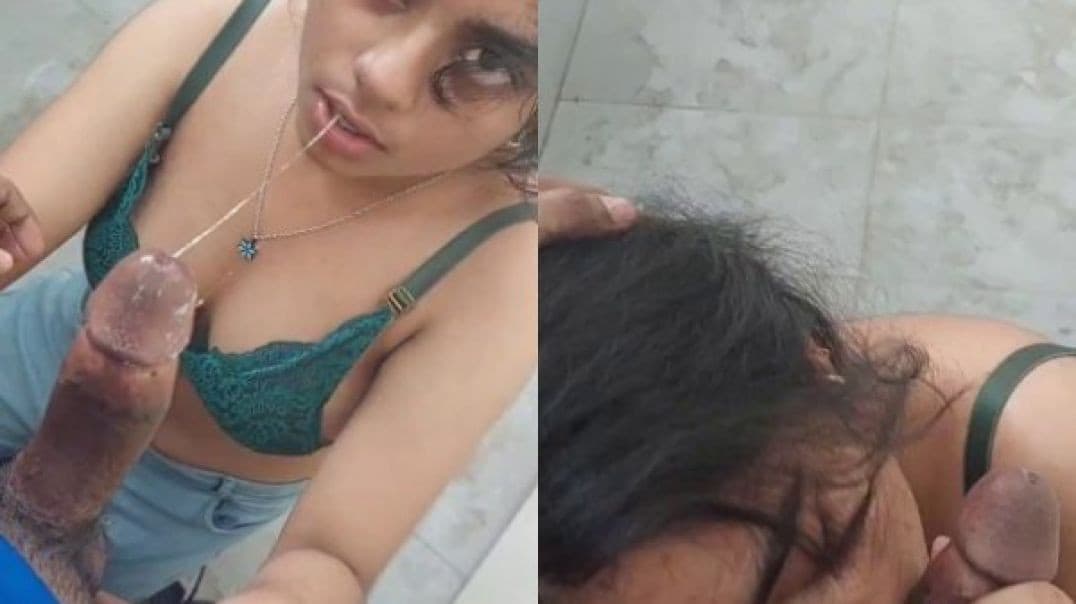 College Girl Sucks Dick, Deepthroats, Kisses, Gets Titty Fucked & Takes a Cumshot on Her Tits