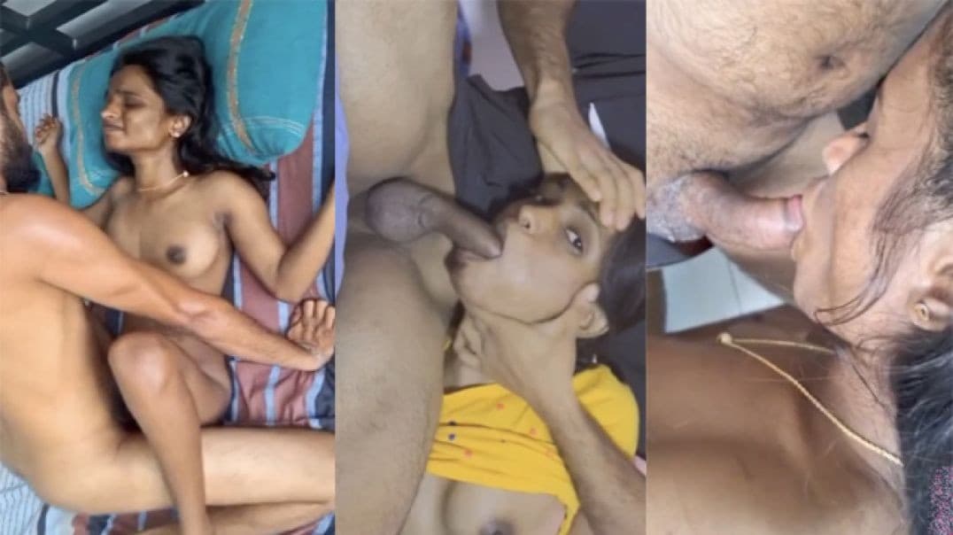 Slim Tamil Girl Hot Sloppy Blowjob and Painful Fuck