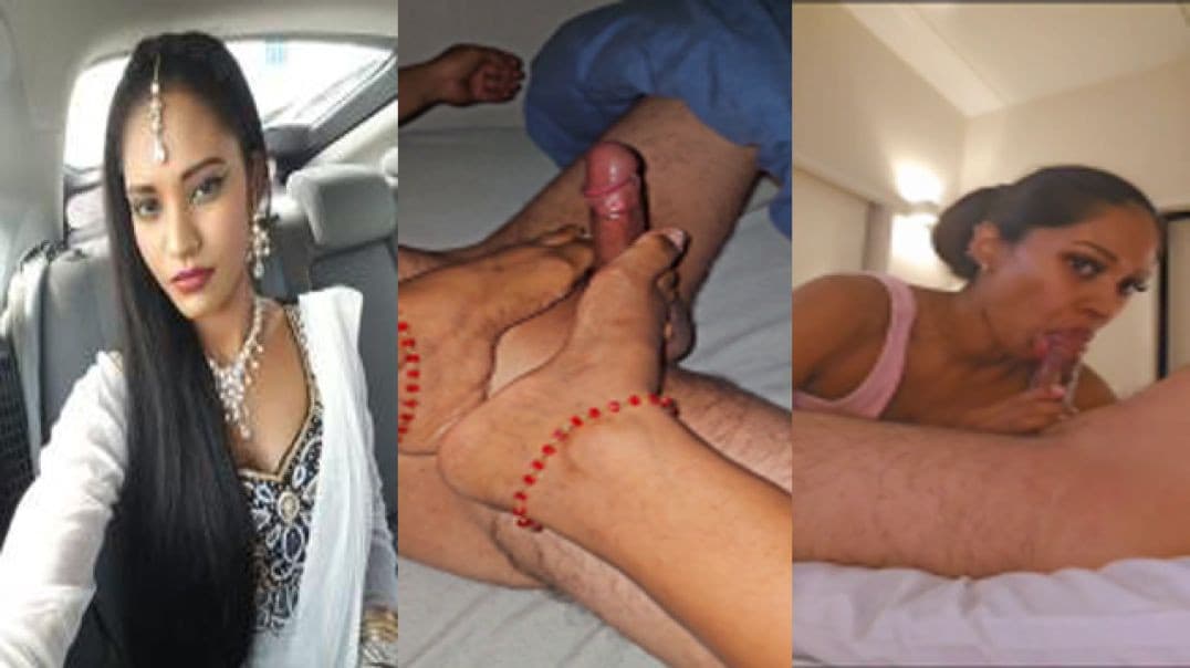 Dusky Horny Busty Wife With Long Hair Loves Facials And Sucking Little Dick