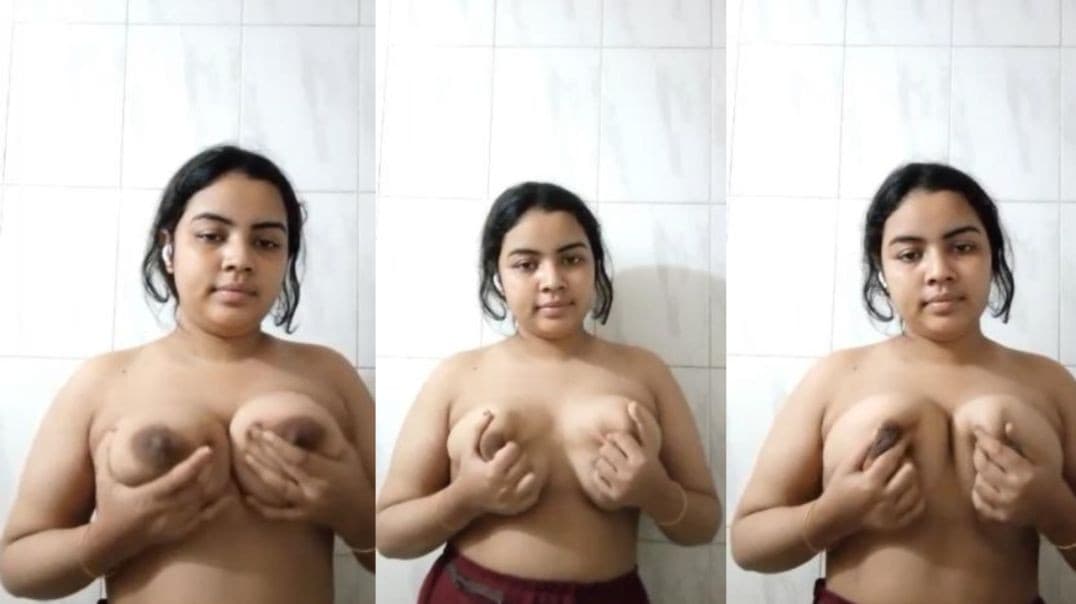 Big Booby Bengali Girl Pressing Her Tits and Fingering Her Pussy in 4 Clips