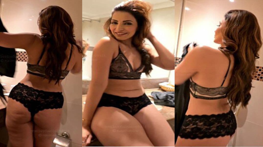 Hot MILF Navina Bole Seducing In Sexy Bra and Panties