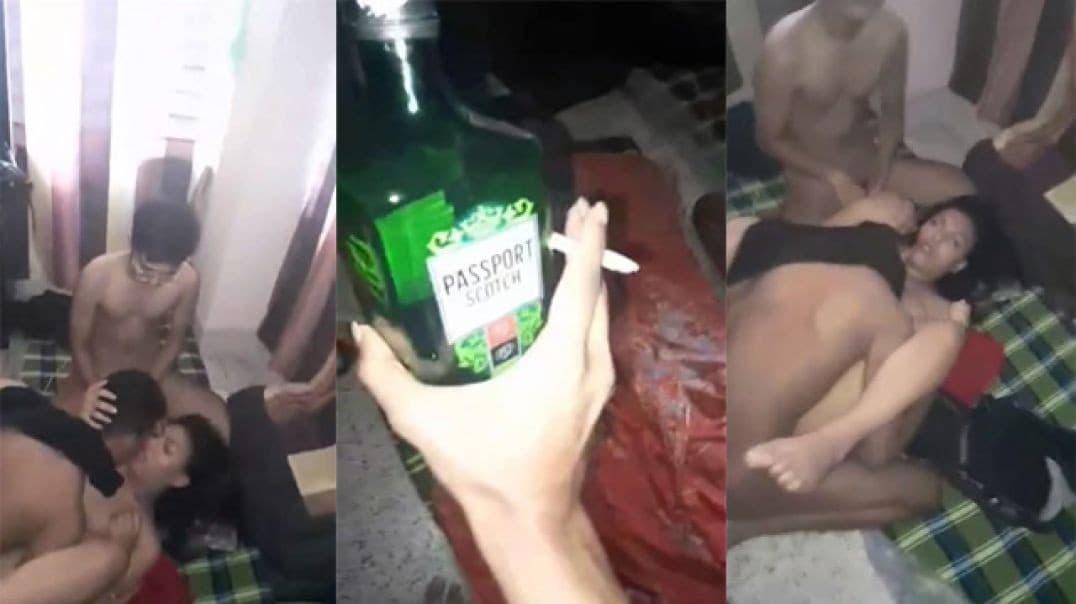 Drinking Cheater GF Enjoying With Her Boyfriends