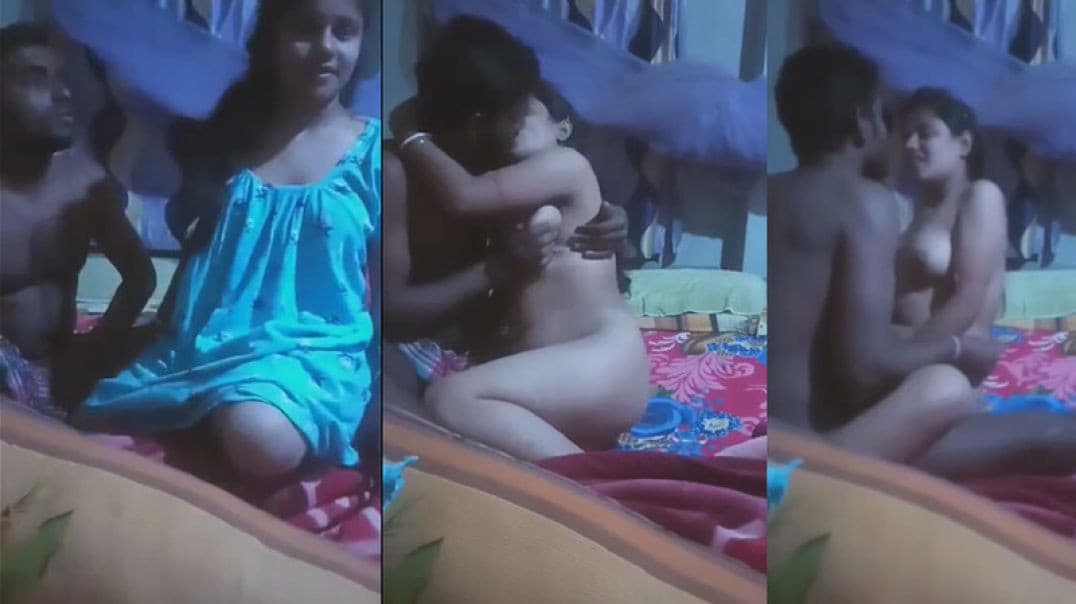 Newly Married Cute Horny Couple Having Romantic Sex