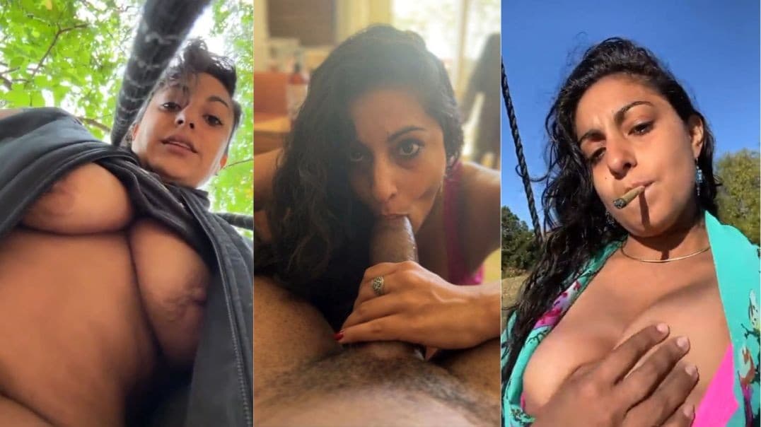 Indian NRI MILF Undresses Nude for a Teasing Show-off of Big Boobs & Pussy