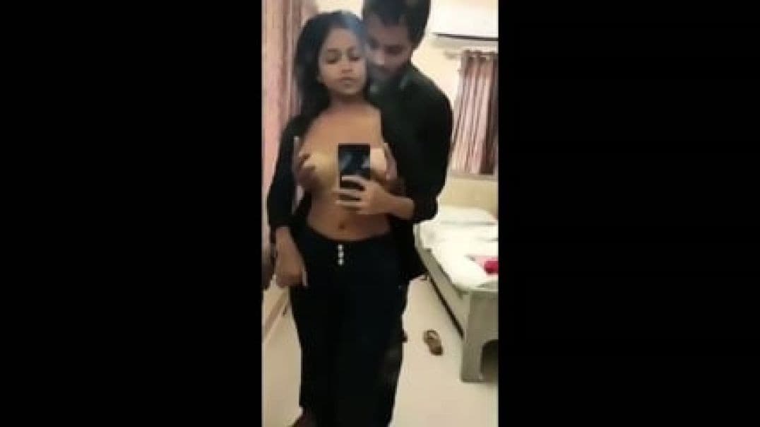 Noida Girlfriend's Big Boobs Pressing Hotel Sex