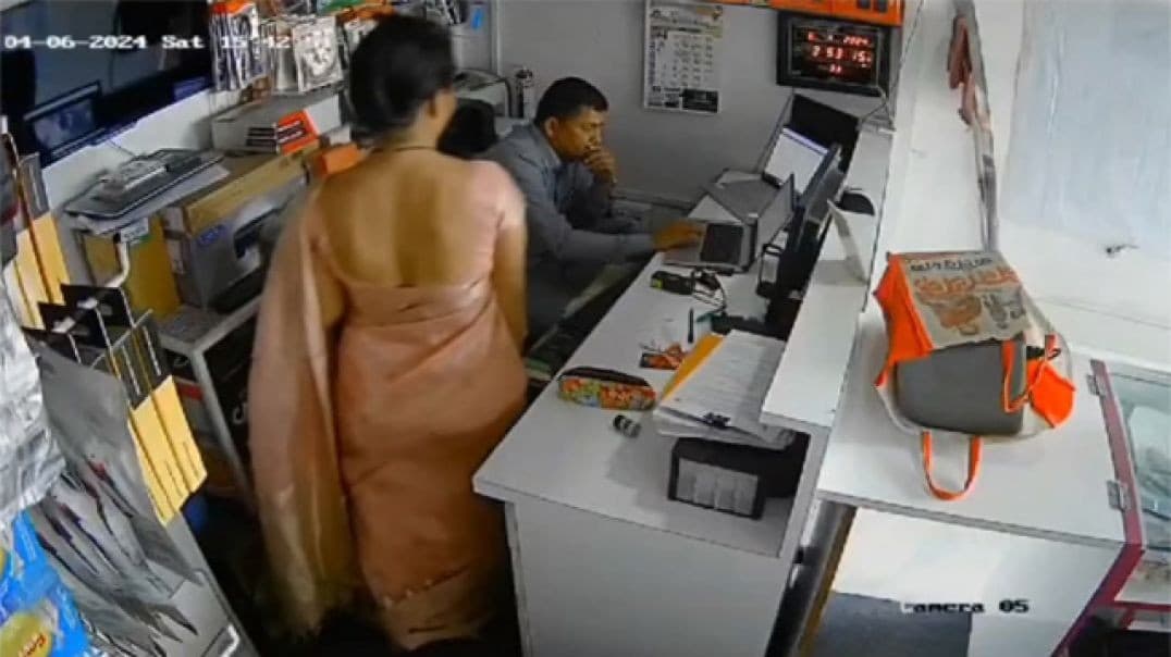 Indian Shop Manager Caught Having Affairs with Multiple Wives on CCTV