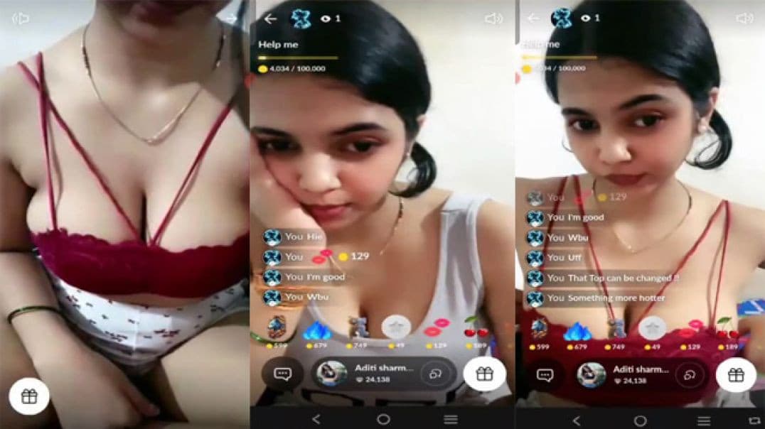 Hot Tango Beautiful Babe Showing Her Huge Boobs