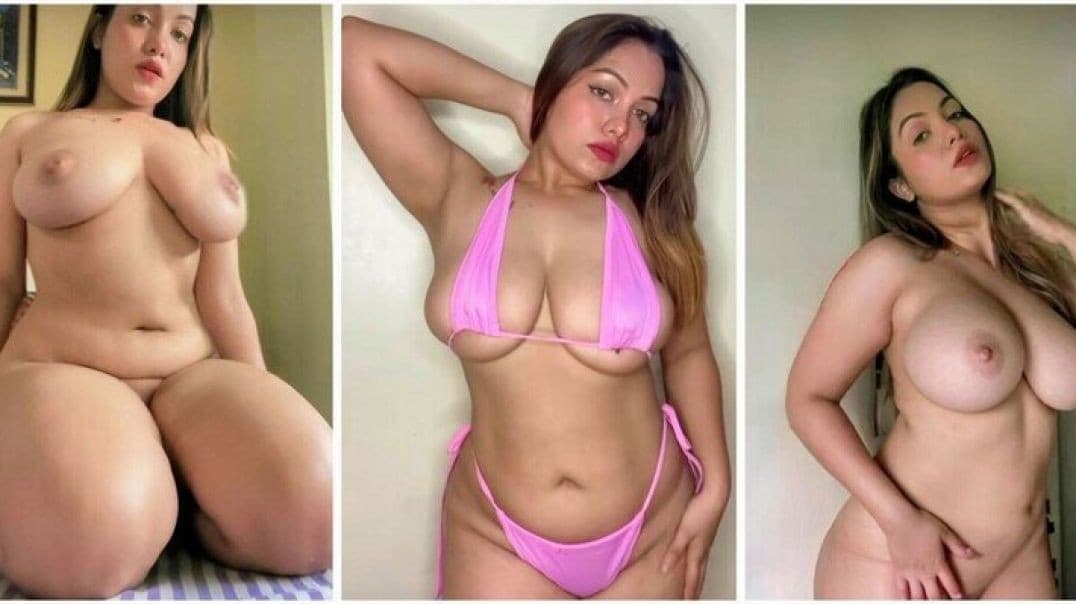 Horny Desi Bhabhi Teasing and Shaking Her Huge Boobs