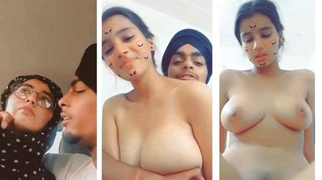 Cute Punjabi Girl Riding on BF and Hard Doggy Fuck with Moaning