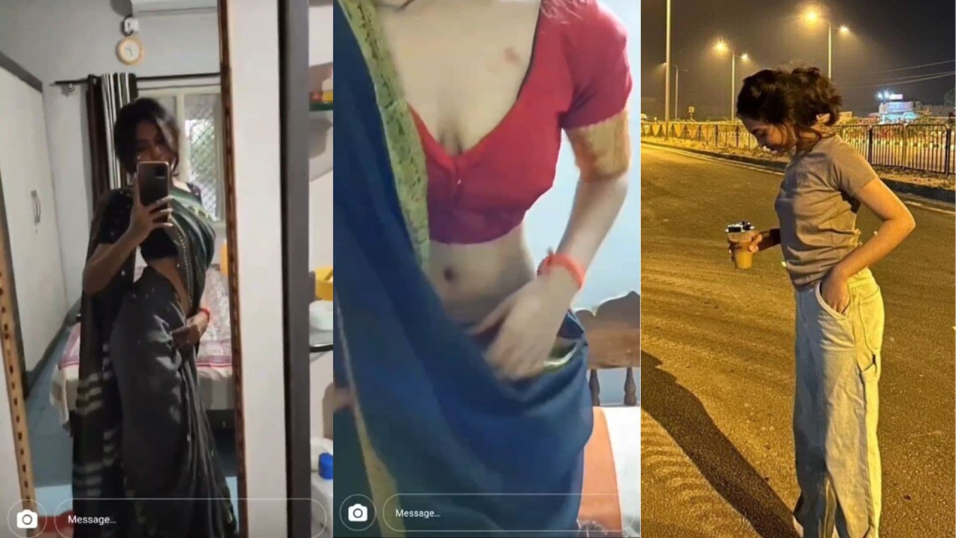 Sexy Slim Marathi Girl Removing Her Blouse and Pressing Her Boobs for Boyfriend Viral Video