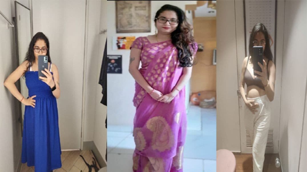 Tattooed Horny Wife Milking Boobs