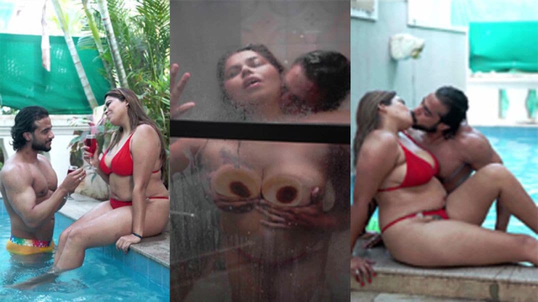 Preeti Puneet Enjoyed By Dude In The Pool