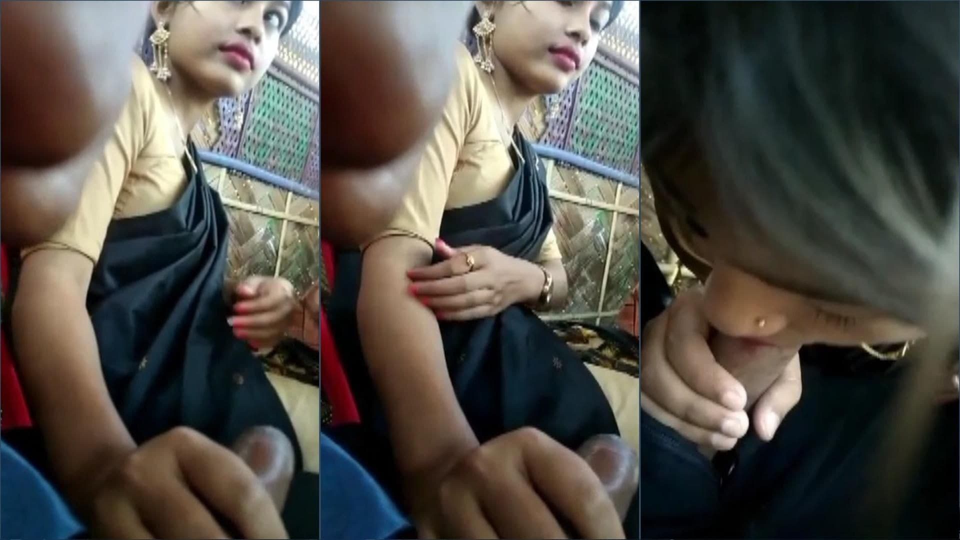 Innocent Bengali Girl Gives Handjob & Blowjob to Teacher at Home
